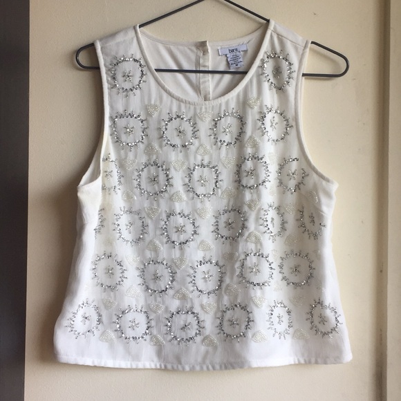 Bar III size M sequin embroidered shell lined - Picture 2 of 4